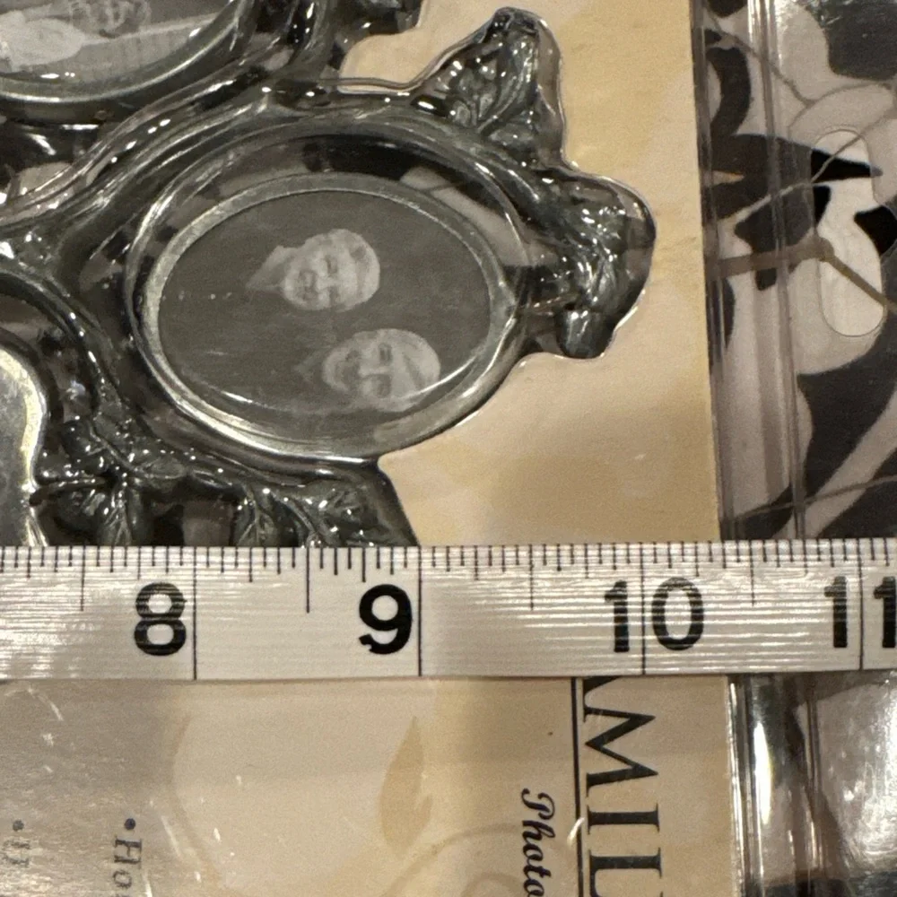 NEW Family Tree Photo Frame Display 9 Double Sided Hanging Frames Metal NOS - Picture 10 of 11